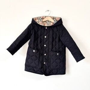 Burberry Children’s Quilted Nylon Coat Size 4Y